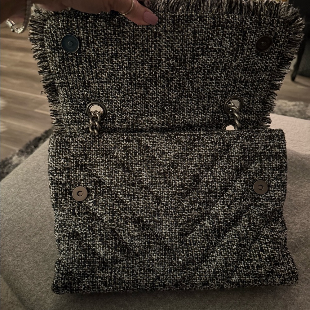Kurt Geiger Chic Black Tweed Women's Bag - Picture 3 of 8